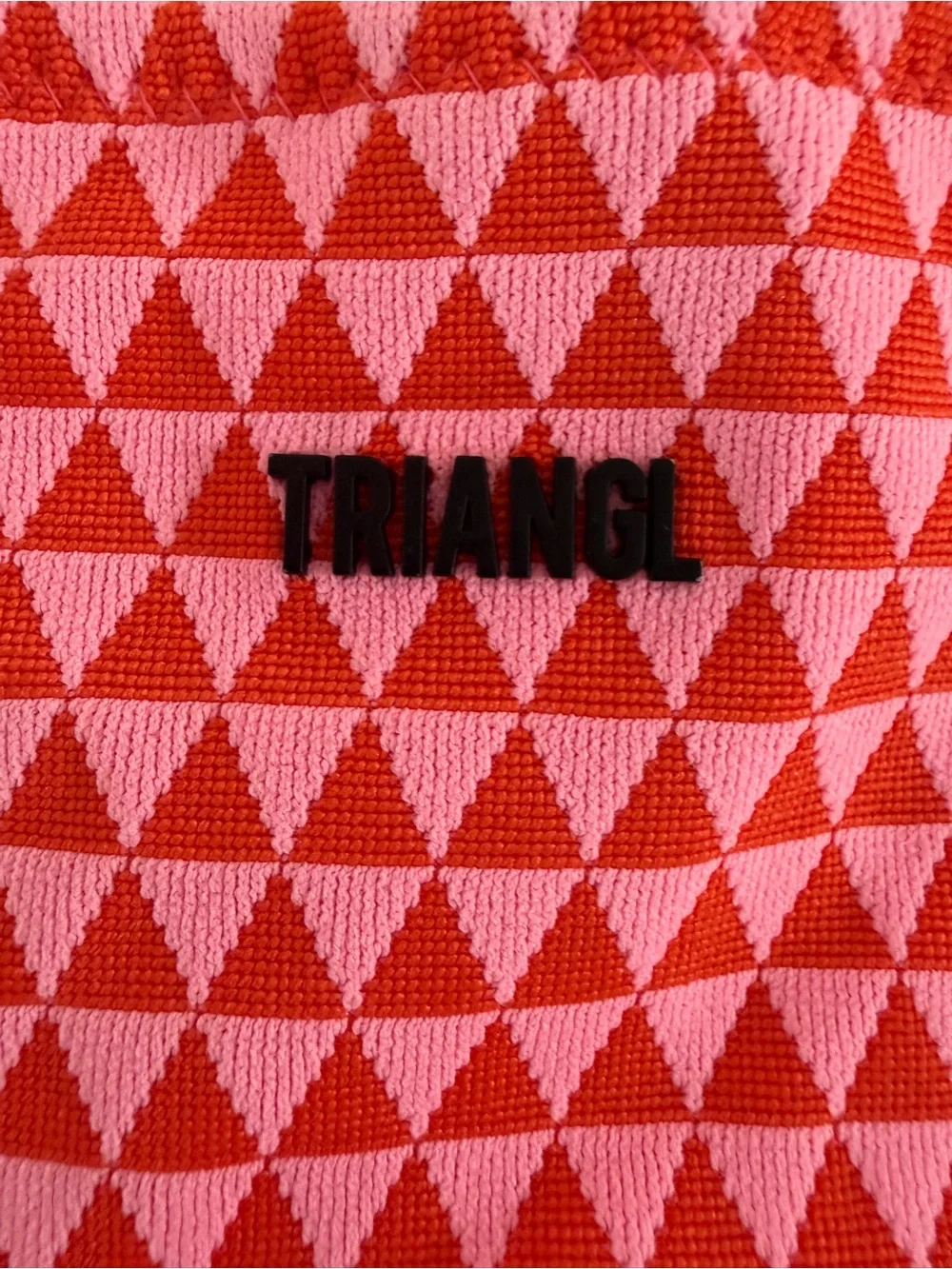 triangl swimwear Pink and Red Triangle Print Bikini